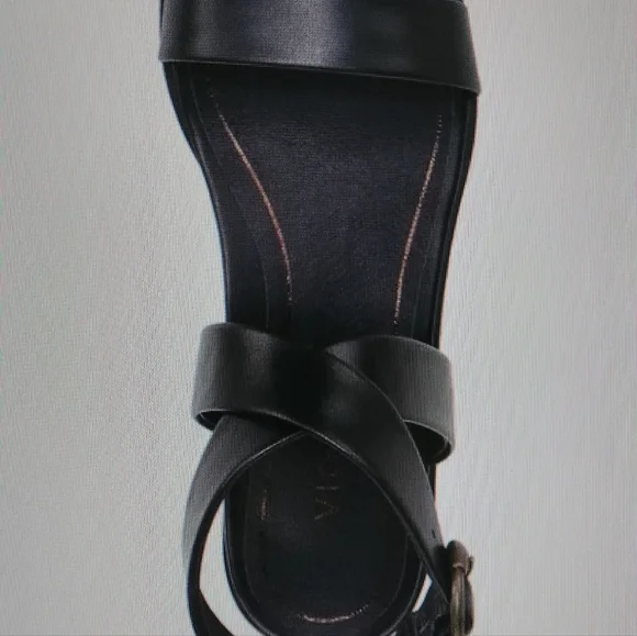 Vionic Anaya Ankle Wrap Black Strappy Sandals - Picture 3 of 8